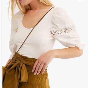 FREE PEOPLE, fluffy sleeve t shirts (Size XS)